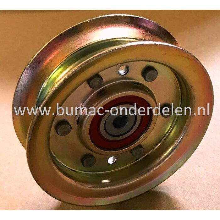 Poelie vlak gelagerd John Deere en Sabo voor series X737, X757, X777, X797, LT737, LT757, LT777, LT797, LT133, LT150, LT155, LT160, LT166, LT170, LT180, LTR155, LTR166, LTR18, X500, X520, X540, X530, V snaar poelie JOHN DEERE, Vlakke gelagerde Riemschijf,