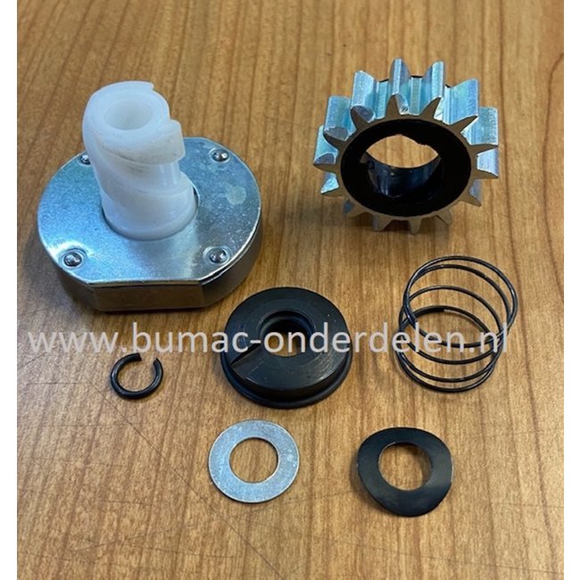 Startmotor Reparatieset 16 tands metaal BRIGGS & STRATTON voor Zitmaaier, Frontmaaier, Tuintrekker  31R507, 31R577, 31R607, 31R677, 31R707, 31R777, 31R807, 31R877, 31R907, 31R975, 31R976, 31R977, 31S777, 31S877, 31S977, 31U977, 31X707, 33M677, 33M777