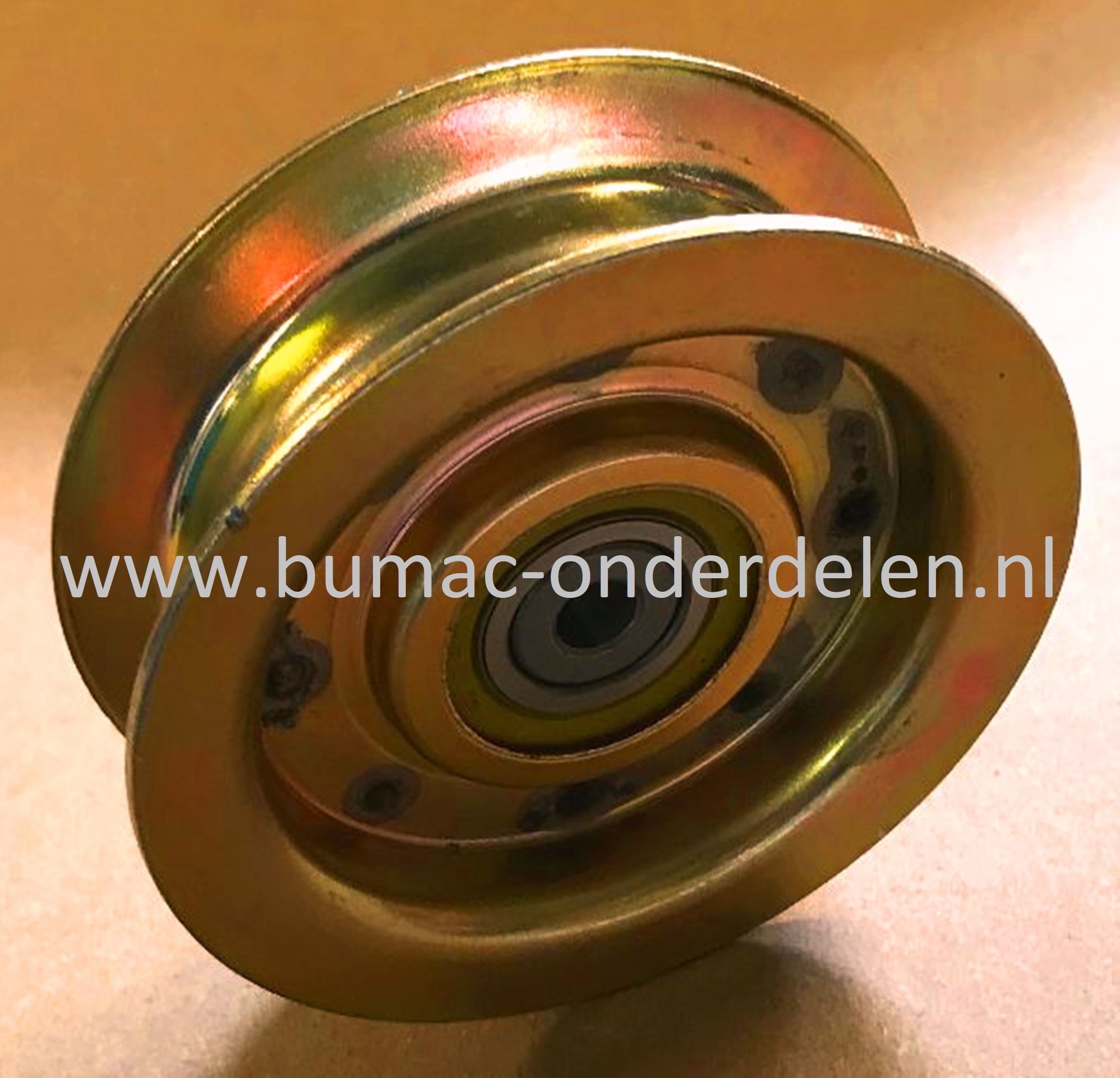 Vlak gelagerde Poelie voor John Deere en Sabo voor grasmaaiers LT180, LT190 en serie X en 42", 44", 48" sneeuwruimers V snaar poelie John Deere, Vlakke gelagerde Riemschijf LT 180, LT 190