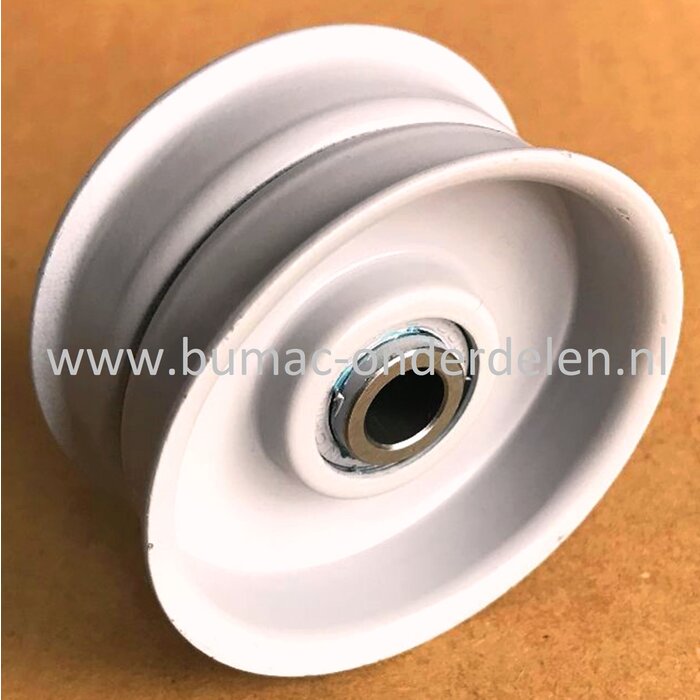 Vlak gelagerde Poelie voor Ayp, Mtd, Simplicity, Murray, Snapper, Ariens, Noma Zitmaaiers, Tuintrekkers, Riemschijf voor Rij Aandrijving en Maaidek - Maaimessen Aandrijving, Drukpoelie, Spanpoelie