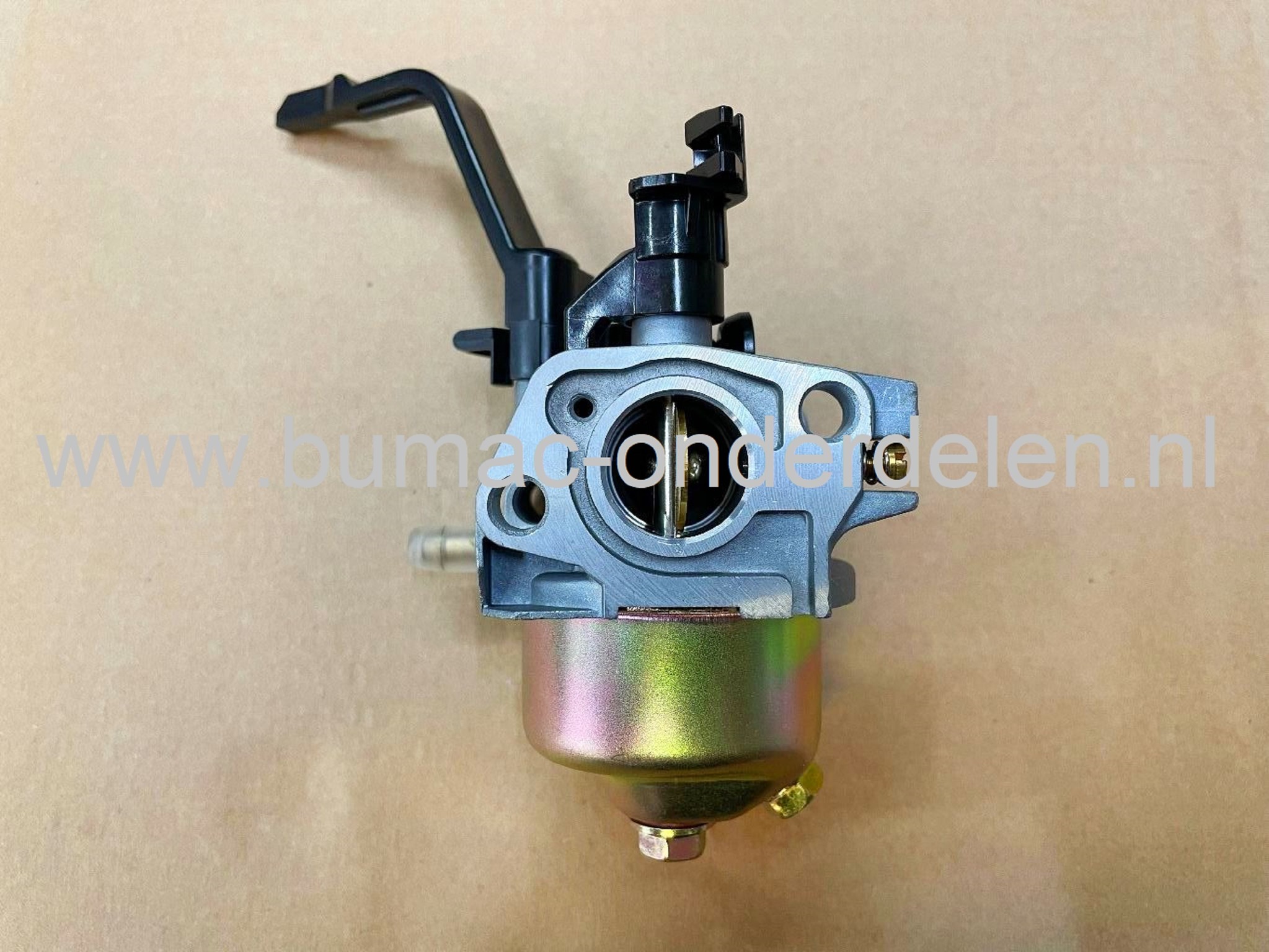 Carburateur Compleet voor Honda GX200 Motoren op Trilplaat, Generator, Kooimaaier, Tuinfrees, Houtversnipperaar, Waterpomp, Bouwlift, Bobcat, Minikraan, Aggregaat, Hoogwerker, Cart, Veegmachine, Hakselaar, Hogedrukreiniger, Verticuteermachine, Kantensnijd