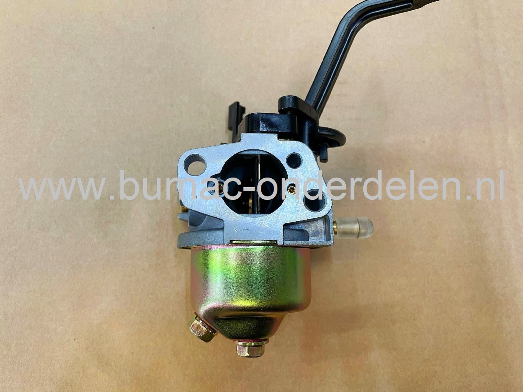 Carburateur Compleet voor Honda GX200 Motoren op Trilplaat, Generator, Kooimaaier, Tuinfrees, Houtversnipperaar, Waterpomp, Bouwlift, Bobcat, Minikraan, Aggregaat, Hoogwerker, Cart, Veegmachine, Hakselaar, Hogedrukreiniger, Verticuteermachine, Kantensnijd