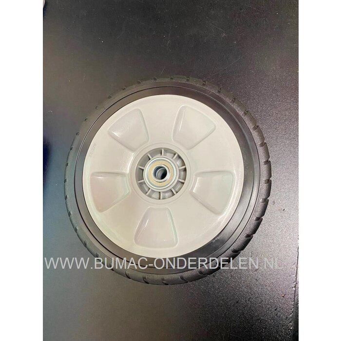 Wiel voor Honda Grasmaaier HRB216, HRR216, HRS216 Aandrijfwiel HRB 216, HRR 216, HRS 216, IZY 53 Aandrijving, onderdeel