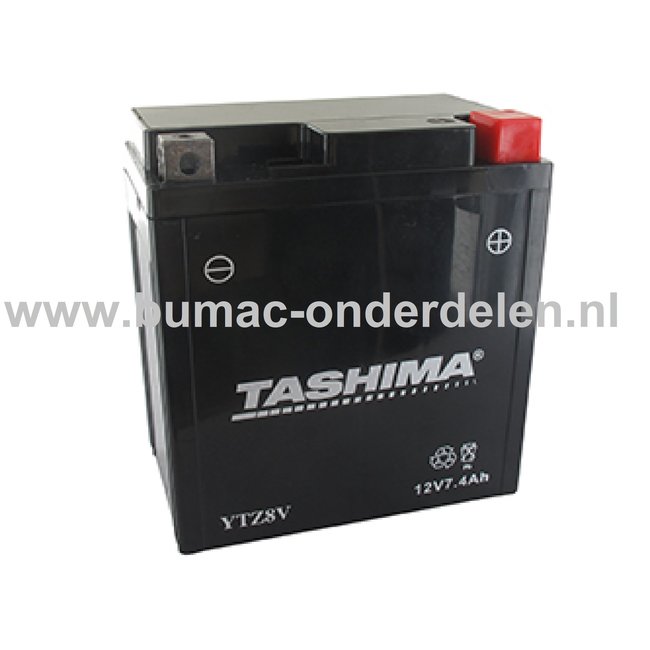 Accu 12V - 7 Ampere  Onderhoudsvrije Accu voor Zitmaaiers, Frontmaaiers, Bobcat, Stiga, MTD, Castelgarden, Alko, Husqvarna, Toro, Mountfield, McCulloch, Honda, John Deere, Jonsered, Murray, Dolmar, Wolf, Viking, Partner, Wizard, Lazer