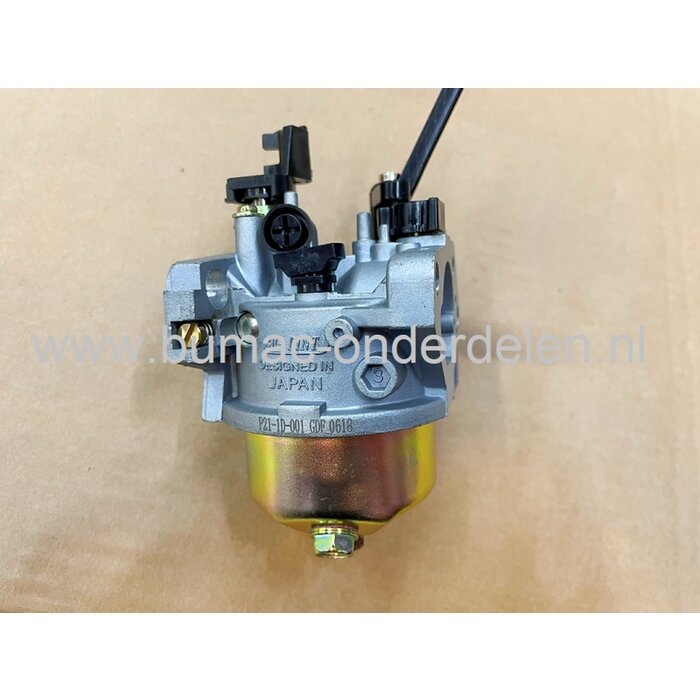 Carburateur Compleet voor HONDA GX240, GX270 Motoren op Trilplaat, Generator, Kooimaaier, Tuinfrees, Houtversnipperaar, Waterpomp, Bouwlift, Bobcat, Minikraan, Aggregaat, Hoogwerker, Cart, Veegmachine, Hakselaar, Hogedrukreiniger, Verticuteermachine, Kant