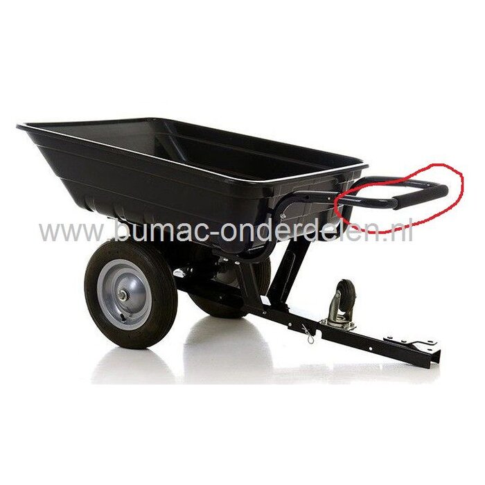 Duwboom voor Aanhanger 11-000 achter Zitmaaier - Frontmaaier - Tuintrekker en te gebruiken als Handkar