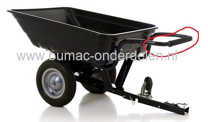 Duwboom voor Aanhanger 11-000 achter Zitmaaier - Frontmaaier - Tuintrekker en te gebruiken als Handkar