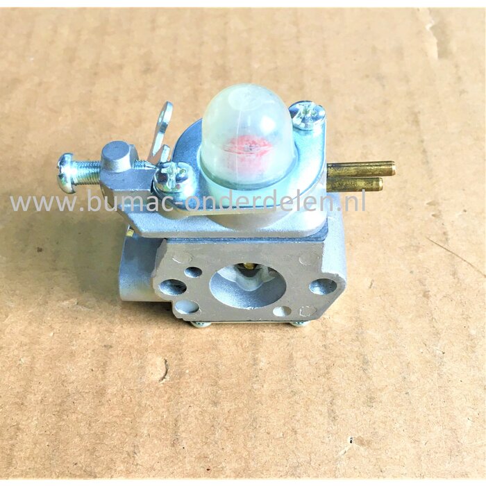 Carburateur voor MTD, CubCadet, Wolf, Yardman, Troy-Bilt Bosmaaiers, Strimmers TB21EC, TB22, TB22EC, TB32EC, TB42BC, TB80EC, TB2040XP, Bermmaaiers, Carburetor, Vergasser, TB 21 EC, TB 22, TB 22 EC, TB 32 EC, TB 42 BC, TB 80 EC, TB 2040XP