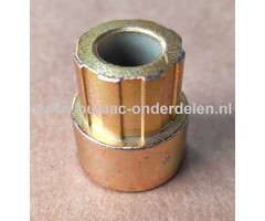 Afstandsbus 9,5x23,7 mm voor V snaar Poelie Buitendiameter Bus Ø 17 mm Binnendiameter Ø 9,5 mm Lengte 23,7 mm Buitendiameter flens Ø 20,6 mm Flensdikte 11,7 mm Aandrijfdelen, V Snaren, Poelie, Spanrol, Maaidekken, Rijaandrijving, Zitmaaier, Frontmaaier, T