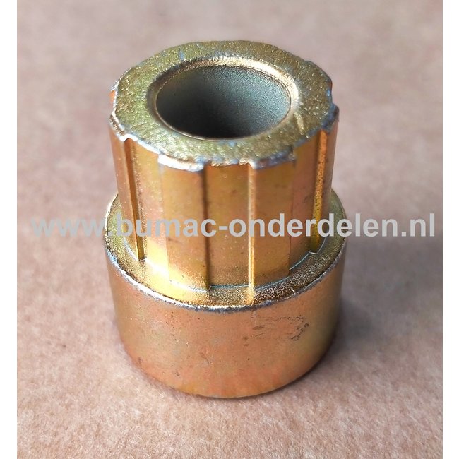 Afstandsbus 9,5x23,7 mm voor V snaar Poelie Buitendiameter Bus Ø 17 mm Binnendiameter Ø 9,5 mm Lengte 23,7 mm Buitendiameter flens Ø 20,6 mm Flensdikte 11,7 mm Aandrijfdelen, V Snaren, Poelie, Spanrol, Maaidekken, Rijaandrijving, Zitmaaier, Frontmaaier, T