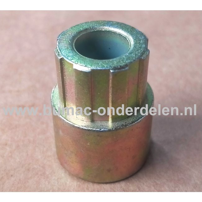 Afstandsbus 9,8x27 mm voor V snaar Poelie Buitendiameter Bus Ø 17 mm Binnendiameter Ø 9,8 mm Lengte 27 mm Buitendiameter flens Ø 20,6 mm Flensdikte 15 mm Aandrijfdelen, V Snaren, Poelie, Spanrol, Maaidekken, Rijaandrijving, Zitmaaier, Frontmaaier, Tuintre