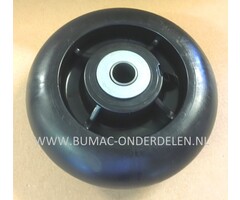 Steunwiel Maaidek 16 x 150 x 51 mm Voor John Deere, Sabre, Sabo Zitmaaier, Tuintrekker X465, X475, X485, X495, X575, X585, X595, X700, X720, X724, X728, X740, X744, X748 Steunrol