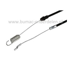 Aandrijfkabel voor Alko, Solo, Brill Grasmaaiers, Loopmaaiers 530BRV, 5300BRVC Benzinemaaiers 530 BRV, 5300 BRVC Koppelingskabel met Z-haak en Veer Kabel Rijaandrijving - Wiel aandrijving