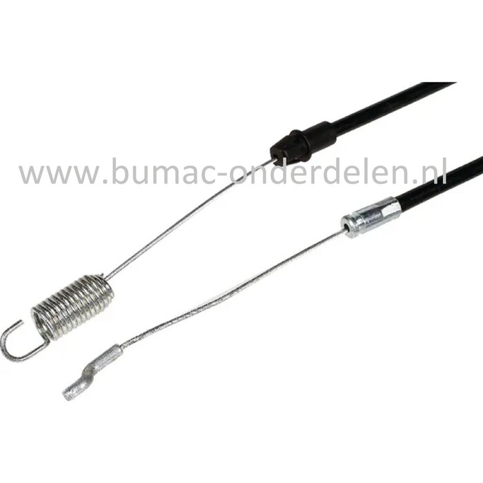 Aandrijfkabel voor Alko, Solo, Brill Grasmaaiers, Loopmaaiers 530BRV, 5300BRVC Benzinemaaiers 530 BRV, 5300 BRVC Koppelingskabel met Z-haak en Veer Kabel Rijaandrijving - Wiel aandrijving