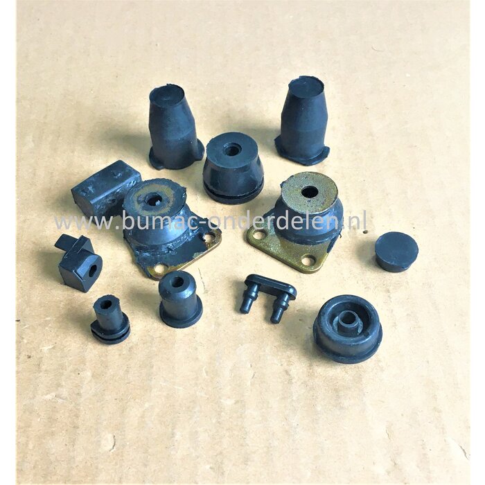 Trillingsdemper set voor Komatsu-Zenoah Kettingzagen, Motorzagen G621, G6200, Benzinezaag, Ophangrubber, Trillingsdempers, Set Vibratierubbers, G 621, G 6200