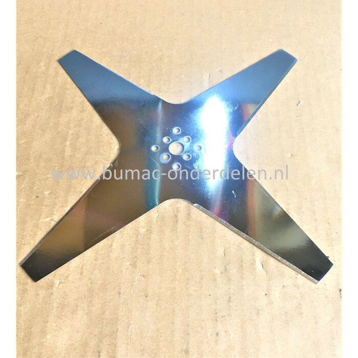 Maaimes 25 cm 4 Puntig voor Stiga, Castelgarden, Mountfield, Alpina Robotmaaiers, Maairobots Autoclip 125, 127, 221, 223, 225, 230, M5, M7, Robomower, Mes, M 5, M 7,