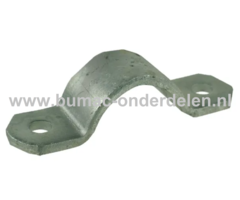 Halve Kapbeugel Ø 21,3 mm - 30x80 mm Deze klemmen worden onder andere gebruikt voor het klemmen van Buizen, PVC Buizen, Leidingen, Slangen, Kabels Klem, Clip, Beugel, Buisbeugel, Buizen, PVC, Koper, IJzer, Slangen, Kabels Leidingen, Bevestiging voor buize