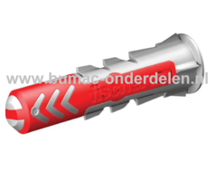 Muurplug 8X40 mm voor Baksteen, Beton, Gipsplaat, Kalkzandsteen, Cellenbeton, Spaanplaat, Gipsblokken, Natuursteen, Plug Activeert Optimale Werkingsprincipe: Spreiden - Vouwen - Knopen, Afhankelijk van de Ondergrond, De vertande anti-rotatievleugels voork