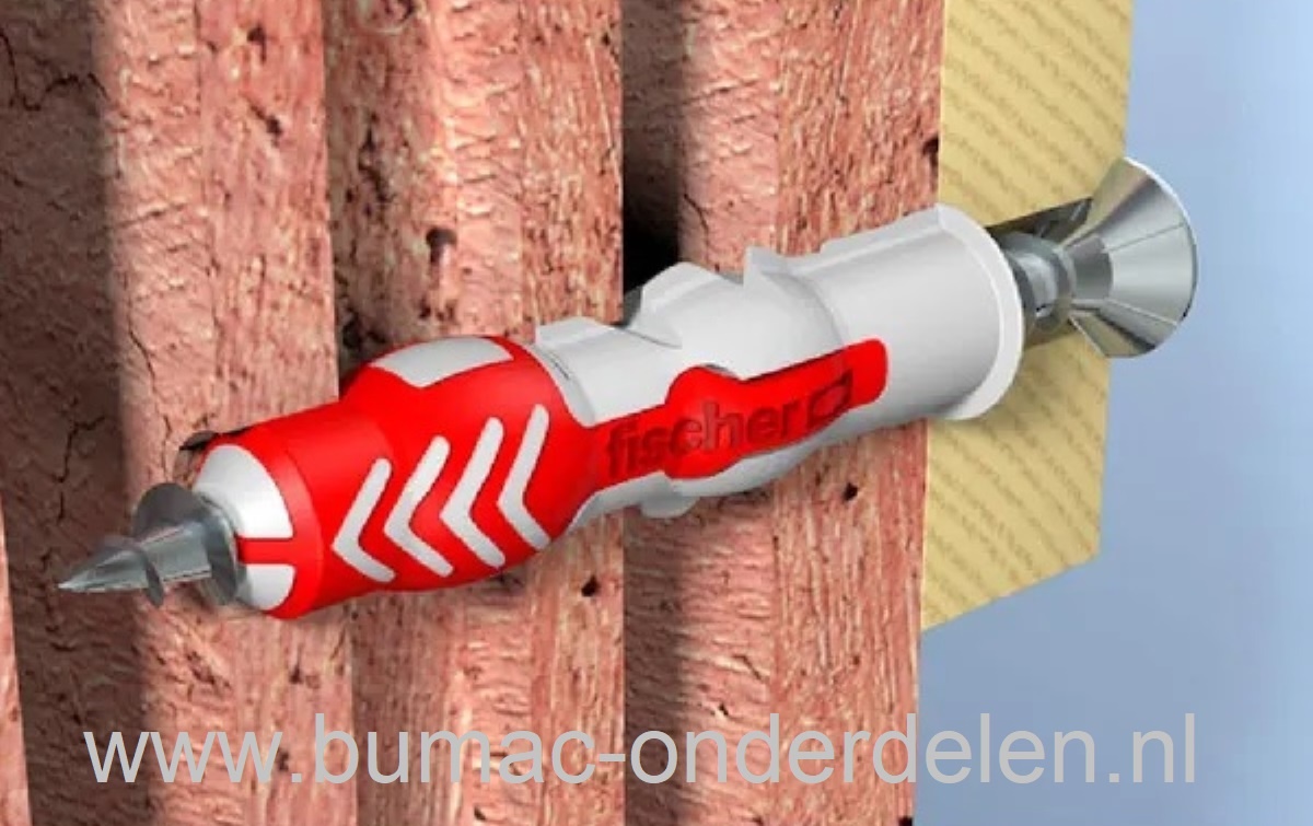 Muurplug 8X65 mm voor Baksteen, Beton, Gipsplaat, Kalkzandsteen, Cellenbeton, Spaanplaat, Gipsblokken, Natuursteen, Plug Activeert Optimale Werkingsprincipe: Spreiden - Vouwen - Knopen, Afhankelijk van de Ondergrond, De vertande anti-rotatievleugels voork