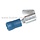 Vlakstekkerhuls blauw met Vrouwelijke én Mannelijke aansluiting Breedte 6,3 x 0,8 mm voor het verbinden van Elektrische draden, Startrelais, Condensator, Contactslot, Schakelaars op Grasmaaiers, Tuintrekkers, Zitmaaiers, Frontmaaiers, Minikraan, Aggregaat
