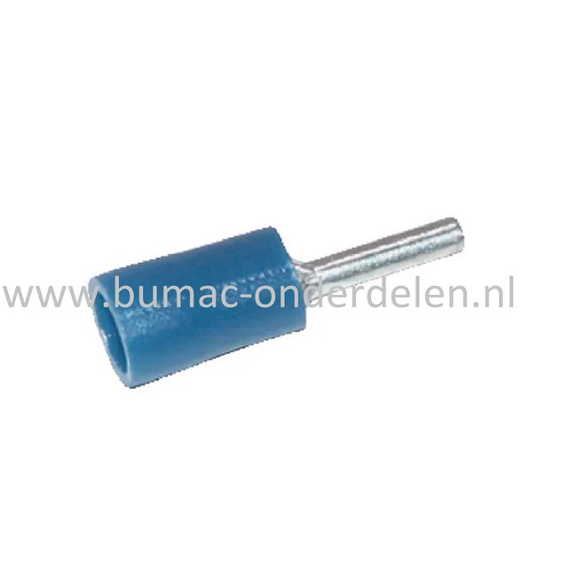 Penstekker met Mannelijke aansluiting voor het verbinden van 1,5-2,5 mm2 Elektrische draden, Startrelais, Condensator, Contactslot, Schakelaars op Grasmaaiers, Tuintrekkers, Zitmaaiers, Frontmaaiers, Minikraan, Aggregaat, Waterpomp, Aanhanger, Auto, Cart