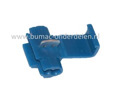 Aftakklem Blauw voor Draaddikte 0,8-2,0 mm² , Aftakklem voor het verbinden van een doorgaande elektrische draad met een Aftakdraad of Aftakader op Grasmaaiers, Tuintrekkers, Zitmaaiers, Frontmaaiers, Minikraan, Aggregaat, Waterpomp, Aanhanger, Auto, Cart,