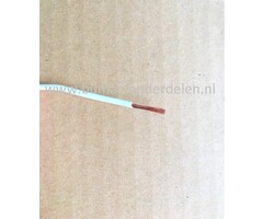 Elektriciteitskabel Wit 1,5 mm² ( circa 1,38 mm ), Buiten Ø 3 mm, Prijs per 1 meter, Elektriciteitsdraad voor Elektrische circuits op Grasmaaiers, Tuintrekkers, Zitmaaiers, Frontmaaiers, Minikraan, Aggregaat, Waterpomp, Aanhanger, Auto, Cart, Elektrisch