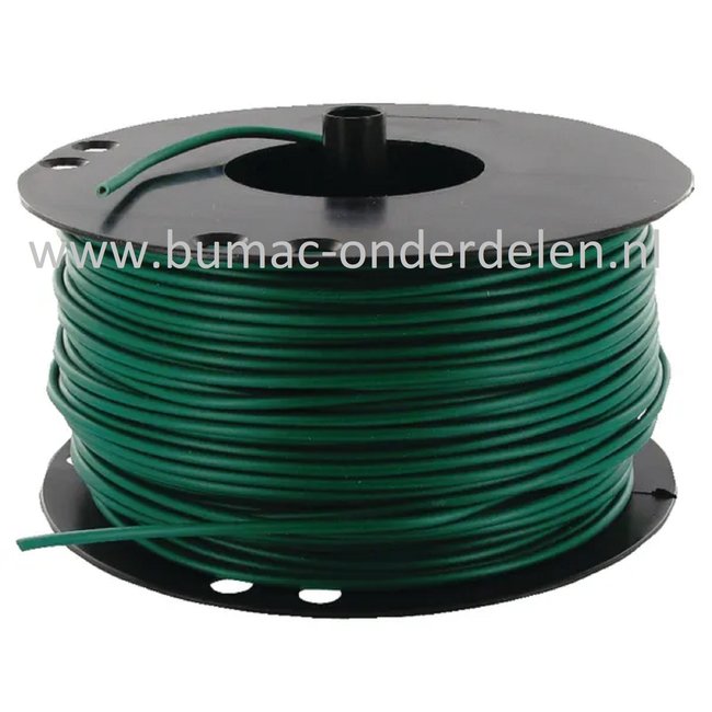 Elektriciteitskabel Groen 1,5 mm² ( circa 1,38 mm ), Buiten Ø 3 mm, Prijs per 1 meter, Elektriciteitsdraad voor Elektrische circuits op Grasmaaiers, Tuintrekkers, Zitmaaiers, Frontmaaiers, Minikraan, Aggregaat, Waterpomp, Aanhanger, Auto, Cart, Elektrisch