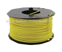 Elektriciteitskabel Geel 1,5 mm² ( circa 1,38 mm ), Buiten Ø 3 mm, Prijs per 1 meter, Elektriciteitsdraad voor Elektrische circuits op Grasmaaiers, Tuintrekkers, Zitmaaiers, Frontmaaiers, Minikraan, Aggregaat, Waterpomp, Aanhanger, Auto, Cart, Elektrisch