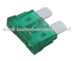 Steekzekering LED 30A - 18,8x19,1 mm ter bescherming van Electronica in Zitmaaier, Tractor, Auto, Aanhanger, Generator, Hijskraan, Shovel