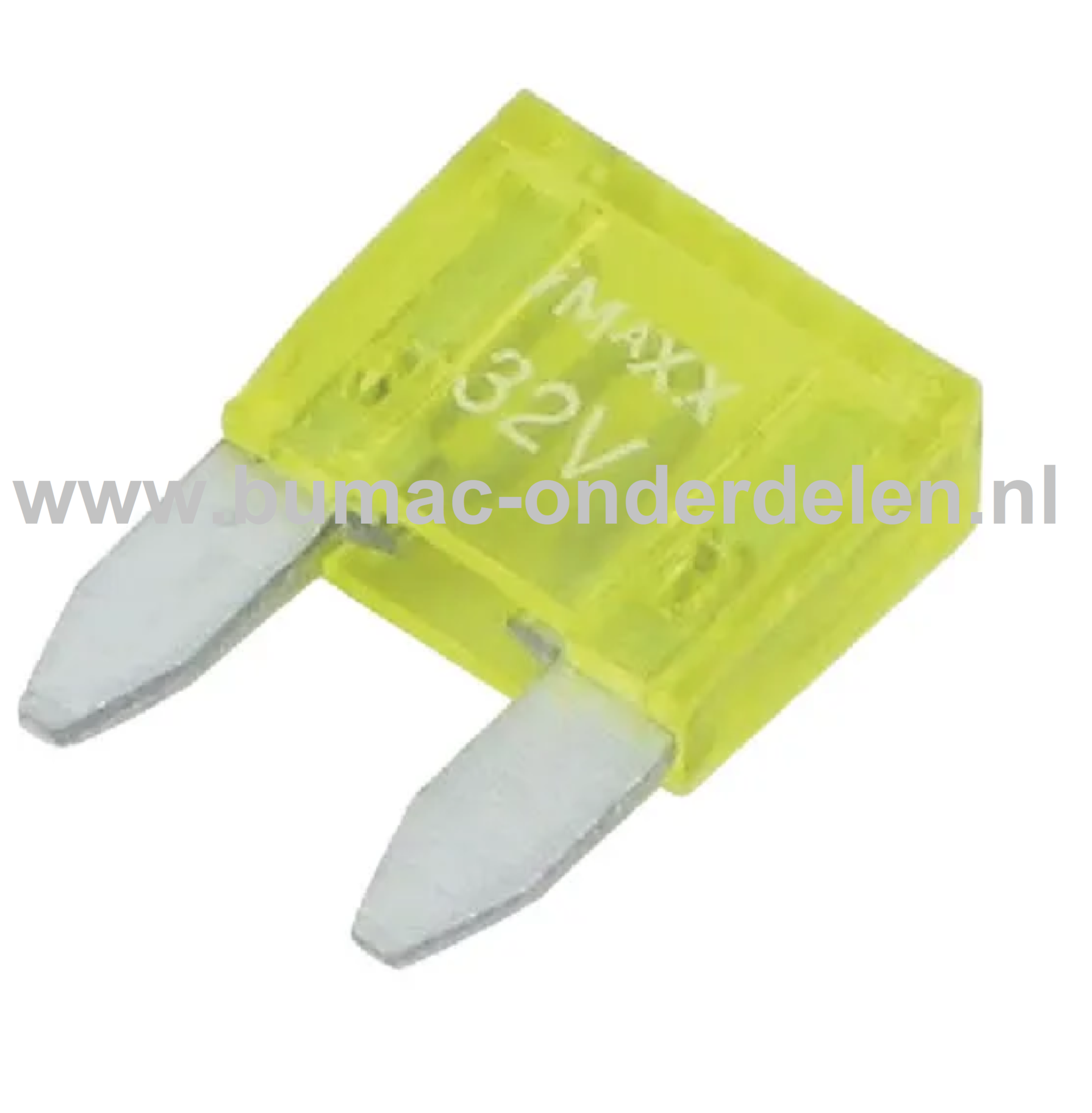 Steekzekering Mini 20A - 16,3x10,9 mm ter bescherming van Electronica in Zitmaaier, Tractor, Auto, Aanhanger, Generator, Hijskraan, Shovel