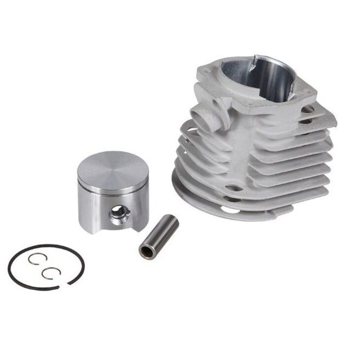 Cilinder met Zuiger voor Husqvarna 50 en 51 Kettingzaag - Motorzaag, Cilinder met Zuiger en Veren Compleet, Jonsered - Partner - Mc Culloch