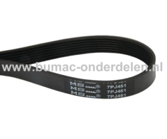 Ribriem voor WOLF, STIGA, CASTELGARDEN, MOUNTFIELD, ALPINA Aandrijfriem, Geribde Riem, Grasmaaier, Frontmaaier, Duwmaaier, Ribriem voor aandrijving Grasmaaier A320E, 134E, 135EN, 140E, 145N, AL34E, AL38E, E380, BASIC38, BL380, BL420, COLLECTOR34E, COMBI36