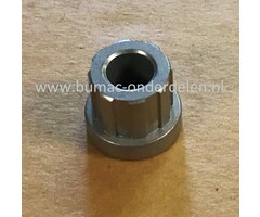Afstandbus 9,5x16,9 mm voor V-Snaar Poelie Buiten Ø Bus 16,8, Binnen Ø 9,5, Buiten Ø Flens 20,3 mm,  Hoogte Bus 11,9 mm, Dikte Flens 5 mm V Snaren, Poelie, Spanrol, Maaidekken, Rijaandrijving, Zitmaaier, Frontmaaier, Tuintrekker, Verloopbus Reduceerbus
