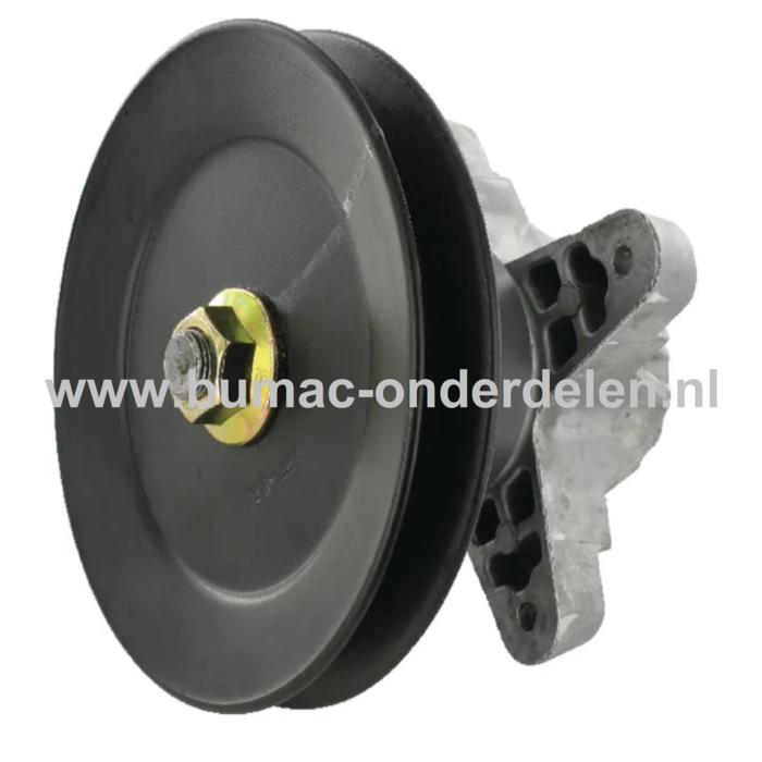 Lagerhuis Compleet voor MTD, Cub Cadet, Gutbrod, Massey Fergusson, Wolf, Yardman Zitmaaiers, Tuintrekkers met 105 cm Maaibreedte  Mesas, Lagerhuis met Meshouder, Poelie HN5220K, JN160H, 220H, 150H, LN155, GLX105RA, GB22, MF4125RD, MF4122RD, BL105, Platinu