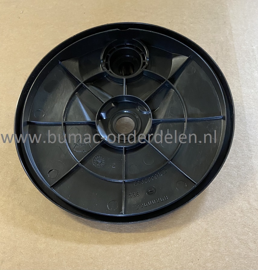 Wiel beschermkap Binnenkant voor Castelgarden - Stiga - Alpina - Mountfield Grasmaaier Bezinemaaier Loopmaaier Frontmaaier BA504TR, BA534TR, BGPRO SERIE4, CSA534, EU504TR, NGA504TR, NP534TR, PAN504TR, PGA50BT, PGA53HT Wieldop