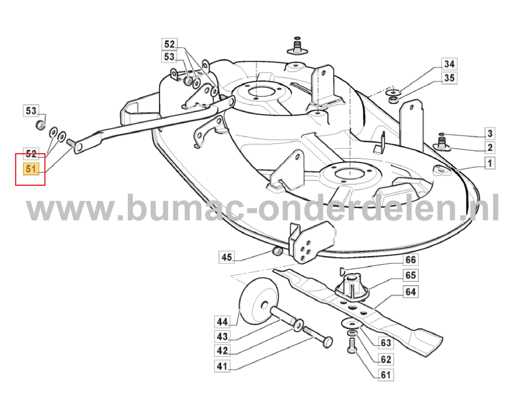 Stang voor Maaidek Ophanging voor Castelgarden, Mountfield, Stiga, Alpina Zitmaaiers, Grasmaaiers, Tuintrekkers, Equalizer Rod, Stang voor Ophanging Maaidek 1330M, 1530H, 84B, 98SD, A135B98H, AT3108HWA, AT598HCK, BA145G84, AUTAN, BL84, BT108SDHC, CG84, CM