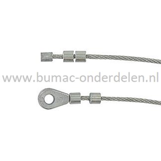 Koppelingskabel voor SNAPPER 2811X6S, 3011X6S, 3311X6S, 4111X6S, 3312X6S, 3012X6S, 2812X6SR, 3012X6SR, 3312X6SR, 4112X6SR, 4112X6S, 2812X6S, 3312X6ST, 4112X6ST, 2812X6ST, 3012X6ST, G2812X6S, G3312X6S op Zitmaaiers, Frontmaaiers, Trekkers, Tuintrekkers