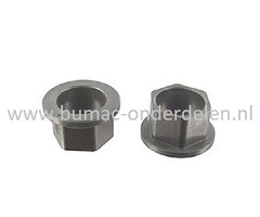 Glijlagers Zeshoekig 19x22,2x17 mm voor ARIENS, JOHN DEERE op Trekkers, Tuintrekkers, Zitmaaiers, Frontmaaiers, Flens