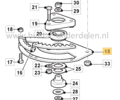 Stuurplaat voor Stiga, Castelgarden, Mountfield, Alpina Tuintrekkers, Zitmaaiers 2040H, 22/122H, 2248H, Estate 7102HWS, Estate Royal K, GT40H, PTX160HD, PTX200HD, TCX102, TN185H, TN220HE, TNS102 Hydro, Tornado 7108HWS, TS108SD, TX108, TX118, TY118, VL40HK