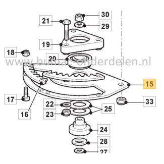 Stuurplaat voor Stiga, Castelgarden, Mountfield, Alpina Tuintrekkers, Zitmaaiers 2040H, 22/122H, 2248H, Estate 7102HWS, Estate Royal K, GT40H, PTX160HD, PTX200HD, TCX102, TN185H, TN220HE, TNS102 Hydro, Tornado 7108HWS, TS108SD, TX108, TX118, TY118, VL40HK