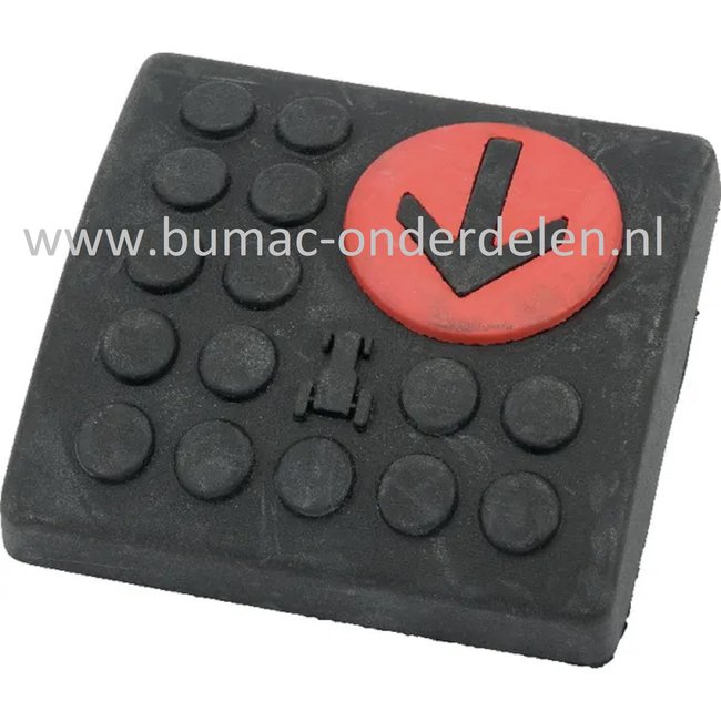 Pedaalrubber voor Castelgarden, Stiga, Mountfield, Alpina Zitmaaiers, Tuintrekkers 2040H Twin, 22/102H, 2240H, AT8102HCB, AT8122HCB, BT102HCB, Carrera B, CM7322H, CM7226H, Estate 7102HWS, Estate Grand Royal, Formula GT, Interlagos B, PA200BT102H, PTX160HD