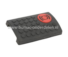 Pedaalrubber voor Castelgarden, Stiga, Mountfield, Alpina Zitmaaiers, Tuintrekkers 2040H Twin, 22/102H, 2240H, AT8102HCB, AT8122HCB, BT102HCB, Carrera B, CM7322H, CM7226H, Estate 7102HWS, Estate Grand Royal, Formula GT, Interlagos B, PA200BT102H, PTX160HD