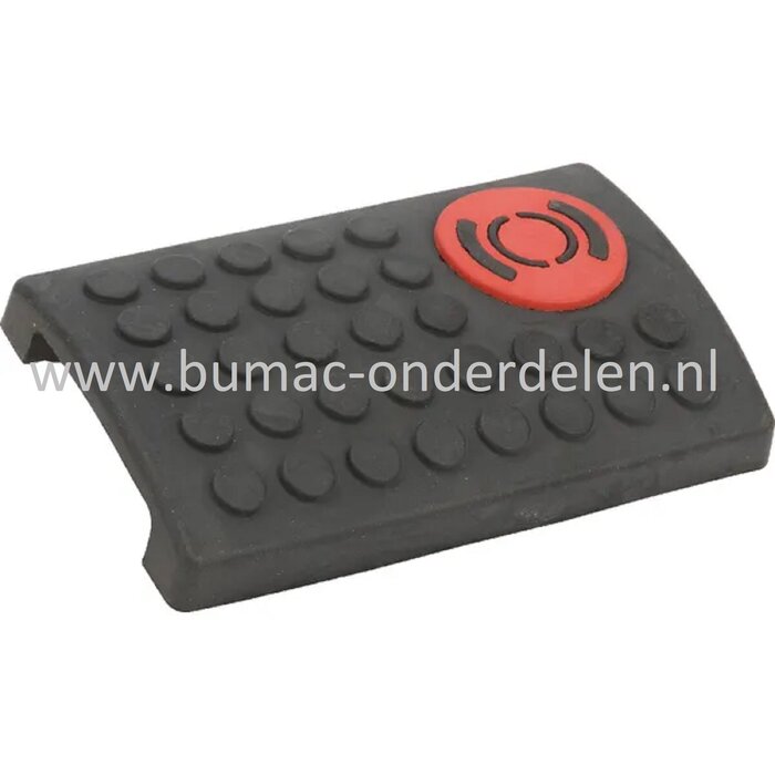 Pedaalrubber voor Castelgarden, Stiga, Mountfield, Alpina Zitmaaiers, Tuintrekkers 2040H Twin, 22/102H, 2240H, AT8102HCB, AT8122HCB, BT102HCB, Carrera B, CM7322H, CM7226H, Estate 7102HWS, Estate Grand Royal, Formula GT, Interlagos B, PA200BT102H, PTX160HD
