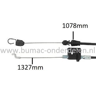 Koppelingskabel voor AYP, HUSQVARNA, JONSEREND, PATNER, MC CULLOCH, FLYMO, GARDENA, WIZARD, LAZER, CRAFTSMAN, YARDPRO M55H53RD, M65B5SD op 21 inch Grasmaaiers, Loopmaaiers, Benzinemaaiers met Achterwielaandrijving, Aandrijfkabel