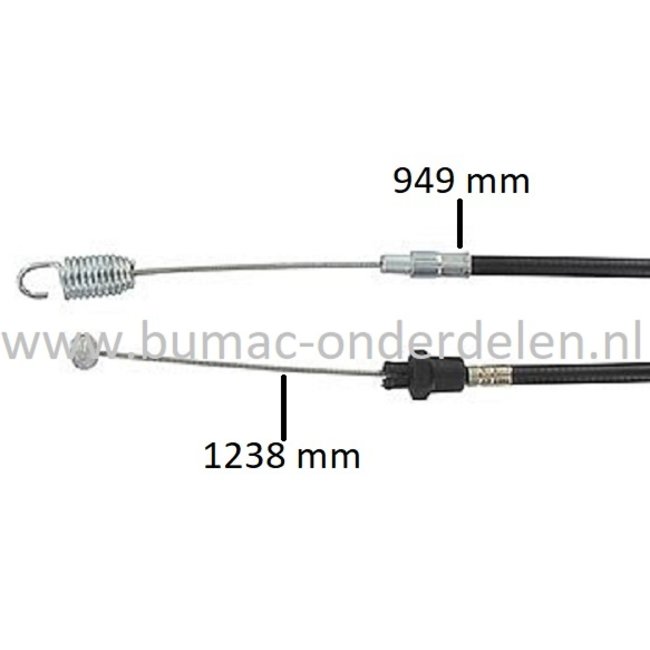 Koppelingskabel voor HONDA-HUSQVARNA-PUBERT FG320, T350, T500, PRIMO op Tuinfrezen, Kabel