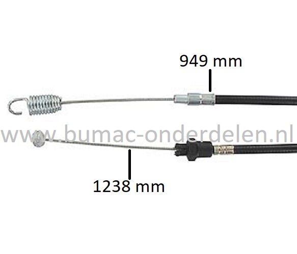 Koppelingskabel voor HONDA-HUSQVARNA-PUBERT FG320, T350, T500, PRIMO op Tuinfrezen, Kabel