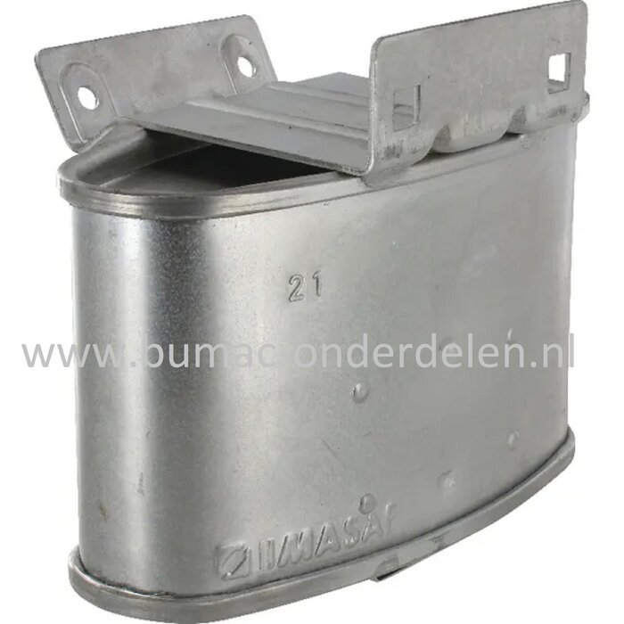 Uitlaat voor Castelgarden, Stiga, Mountfield, Alpina Zitmaaiers, Tuintrekkers 2040H Twin, 22/102H, 2240H, AT8102HCB, AT8122HCB, BT102HCB, Carrera B, CM7322H, CM7226H, Estate 7102HWS, Estate Grand Royal, Formula GT, Interlagos B, PA200BT102H, PTX160H