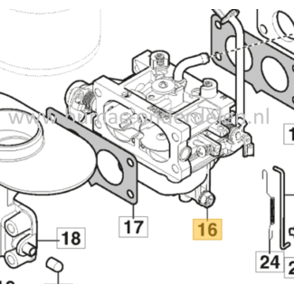 Carburateur voor Castelgarden, Stiga, Mountfield, Alpina Zitmaaiers, Tuintrekkers  2240H, AT7121HW, Centurion4WD, Estate5092HW, Estate5102HW, Park620PW, Park640PW, PTX180HD, XT200HD, Vergasser, 2240 H, AT 7 121 HW, Centurion 4 WD, Estate 5092 HW, Estate 5