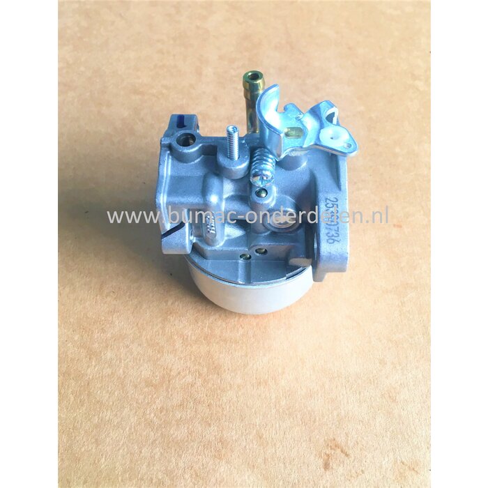 Carburateur voor Briggs & Stratton Motoren op Generator, Trilplaat, Houtversnipperaar, Aggregaat, Waterpomp, Tuinfrees, B&S Vergasser 120212, 120302, 120312, 120317, 120332, 121002, 121003, 121012, 121312, 121332, 121A02, 121A12, 121A32, 122002, 122012, 1